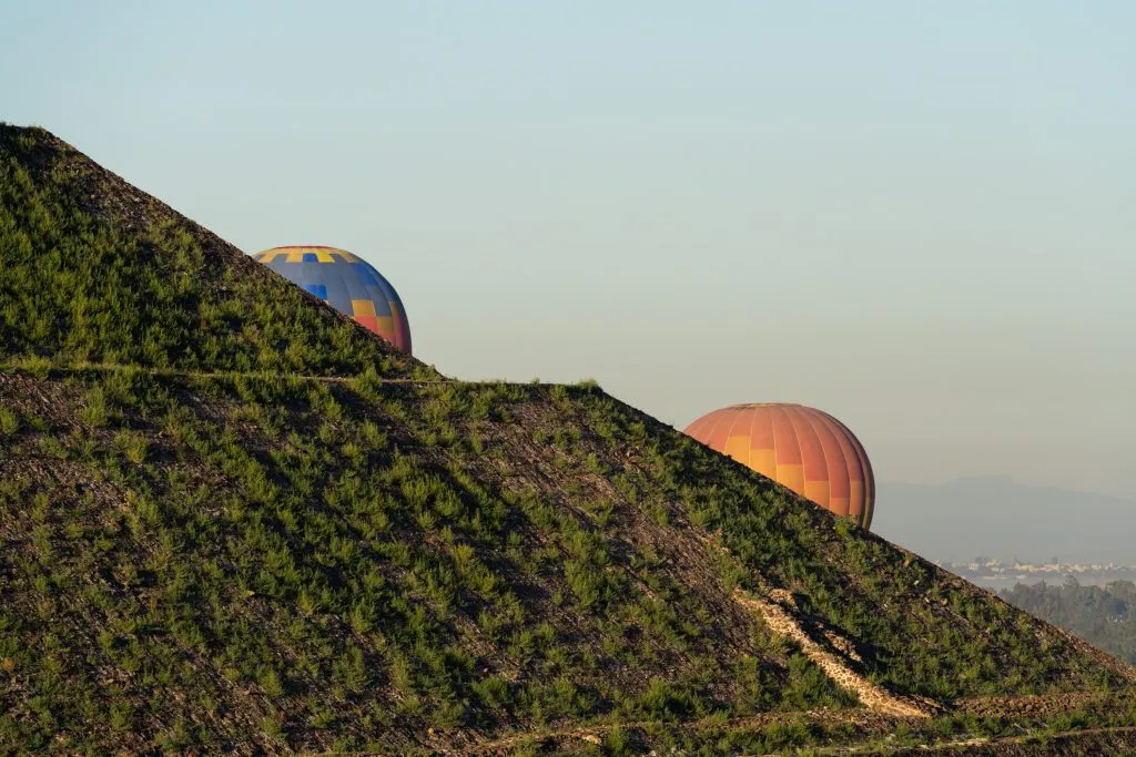 Hot Air Balloons Over Teotihuacán