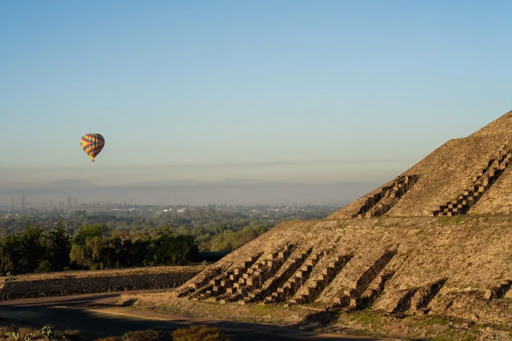 Hot Air Balloons Over Teotihuacán