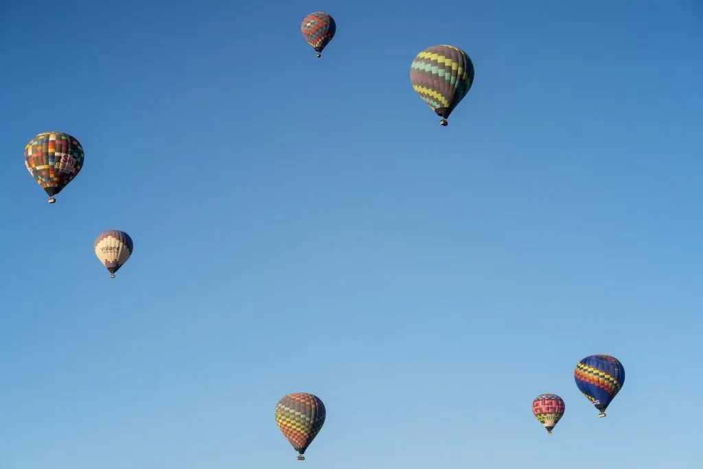 Hot Air Balloons Over Teotihuacán