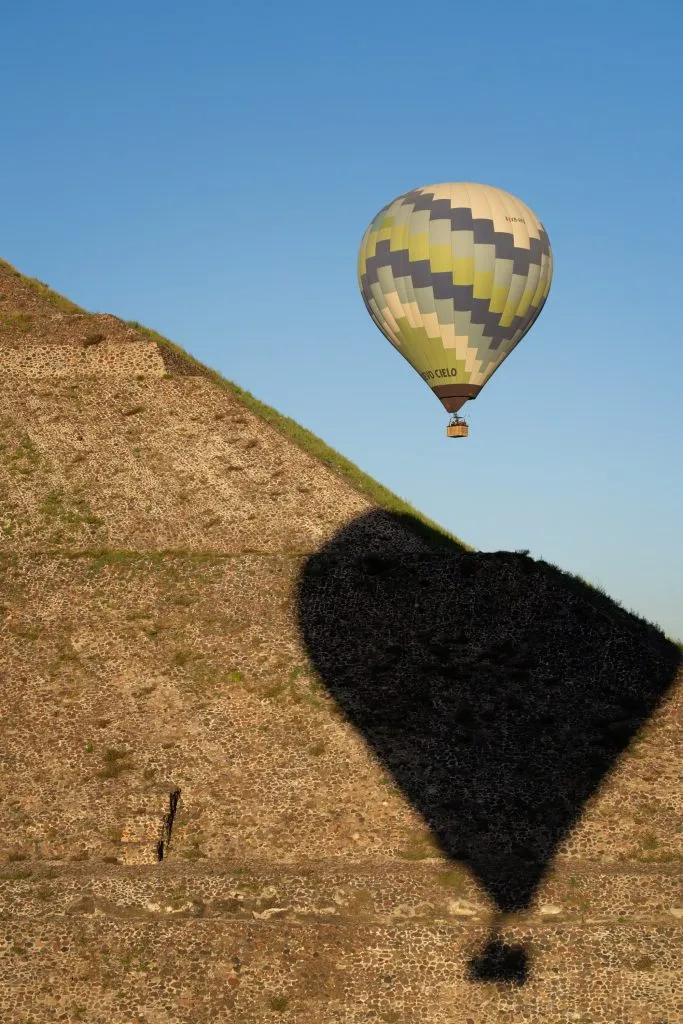 Hot Air Balloons Over Teotihuacán