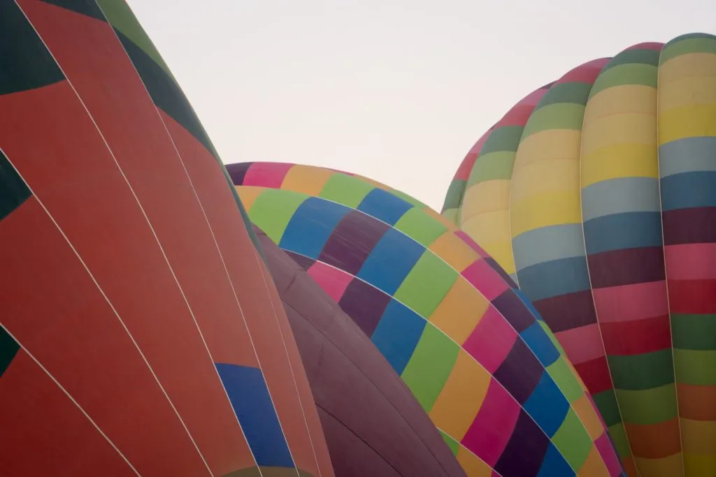Hot Air Balloons Over Teotihuacán